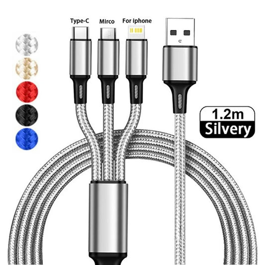 3 In 1 Fast Charging Cable Cord